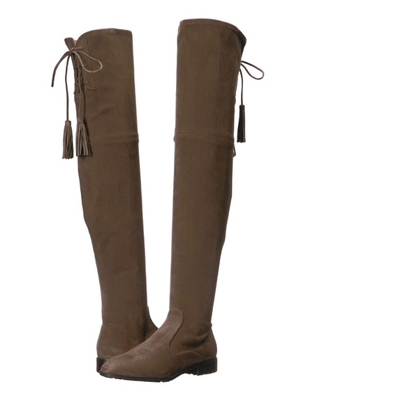 Marc Fisher Shoes - Marc Fisher Olympia OTK boot in Taupe